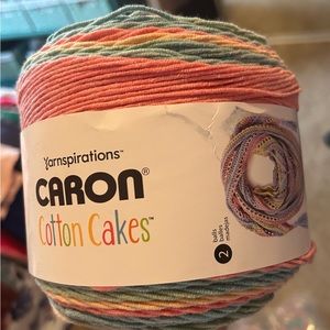 Caron cotton cakes (peach blossom). 4 cakes (530 yards each)